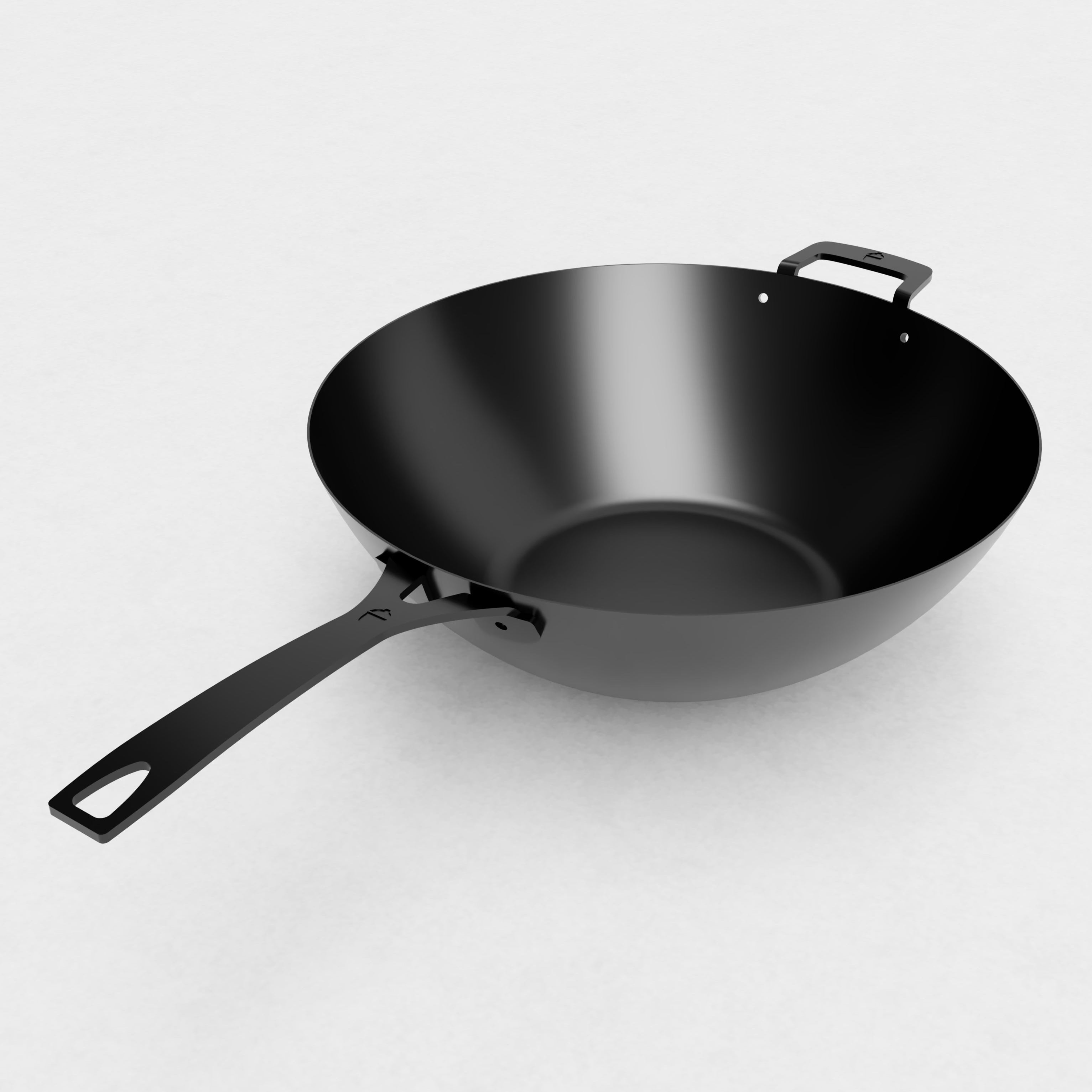 36cm Carbon Steel Wok | Stealth Black Edition