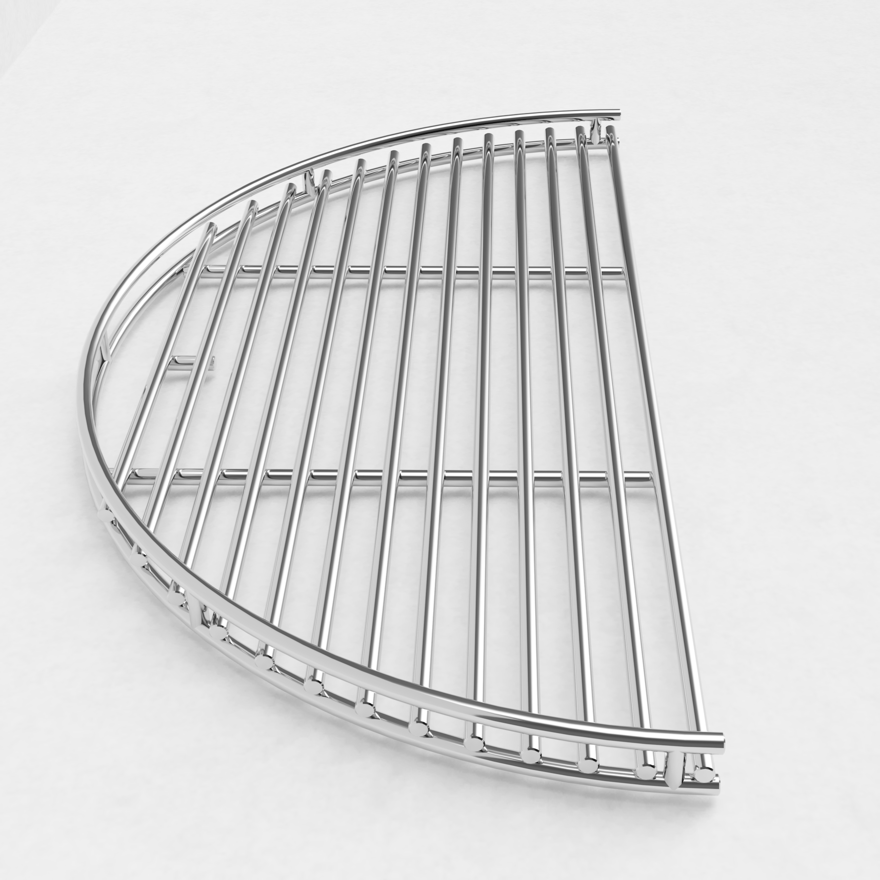 HALF MOON STAINLESS STEEL GRATE 20"